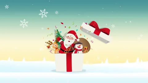 Motion graphics  Merry Christmas concept Stock Footage 138341179