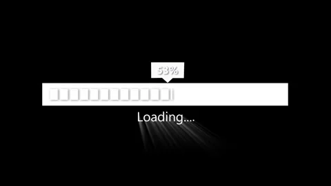 Motion graphics progress bar. UX UI technology element. Digital loading bar.. Video stock 314038267