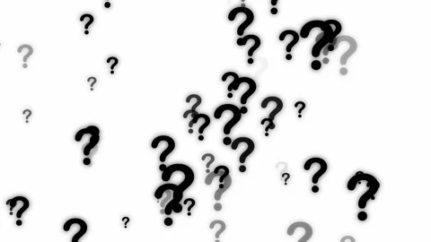 Motion graphics of question marks random... | Stock Video | Pond5