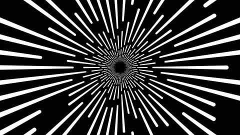 Motion graphics seamless loop of flight into an endless tunnel. Futuristic Stock-Footage 131108676