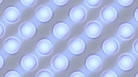 Motion graphics of shimmering blue round buttons. 3d rendering loop animation 4K Stock Footage 271280139