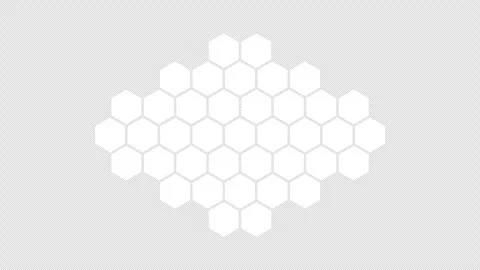 Motion graphics showing a hexagonal shield deploying and retracting Stock Footage 341501446