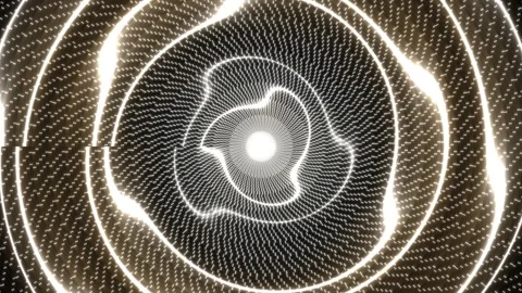 Motion graphics showing light patterns in circular shapes Stock Footage 339365765