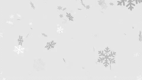 Motion graphics snowflakes effect overlay transparent alpha png Video stock 258064666