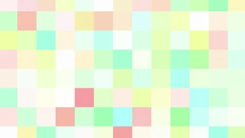 Motion graphics square mosaic tile pattern - pastel tones Stock Footage 94755781