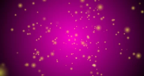 Motion graphics  star, many golden bubbles on a pink background Stock Footage 124763247