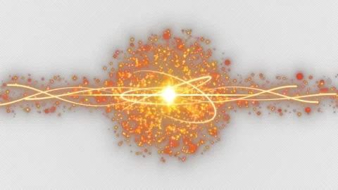 Motion graphics for a title sequence featuring sparkling particles Stock Footage 344872987