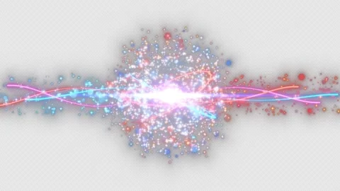 Motion graphics for a title sequence featuring sparkling particles 库存影片 344872991