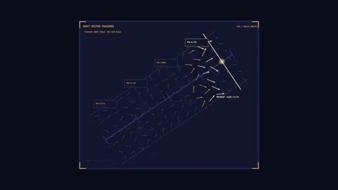 Motion graphics of vector trajectory with animated lines and text Stock Footage 344921618