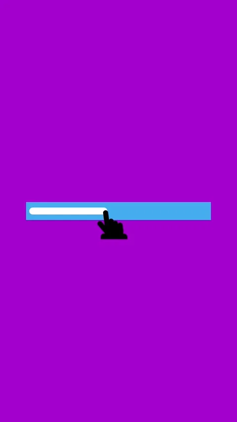 Motion graphics vertical video. User interaction with loading progress bar .. Stock Footage 321628509