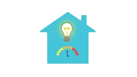 Motion graphics video: Electricity consumption Stock Footage 75750125