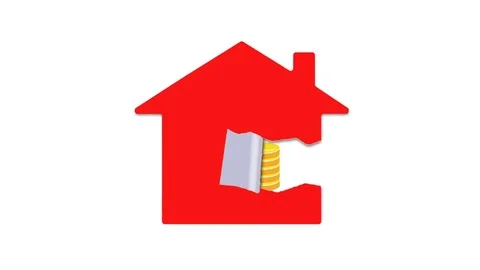 Motion graphics video: Property and finance Stock Footage 75436438