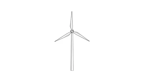 Motion graphics video: Wind power Stock Footage 75753524