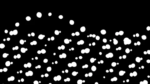 Motion graphics of white wave particles on black background 스톡 동영상 347038027