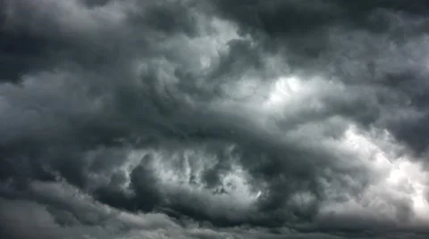 Motion gray clouds. Stock Footage 66613859