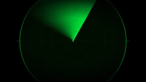 Motion Green Light Radar Screen Dynamic Visuals for Technology and Science .. 库存影片 342621352