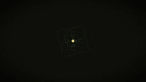 Motion of a green light traveling through a dark background Stock Footage 337233573