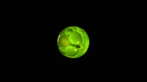 Motion of green shape sphere Stock Footage 138340556
