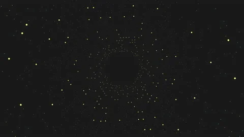 Motion hexagons with gold lines and dots Stock Footage 195529047