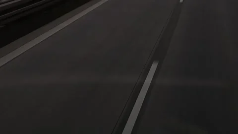 Motion highway lines horizontal footage - speedy motion background Stock Footage 260566245