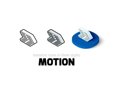 Motion icon in different style Stock Illustration