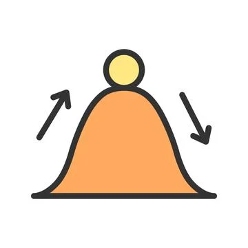 Motion icon vector image. Stock Illustration