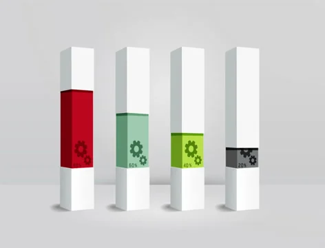 Motion infographic template modern box design style. Stock Footage 37070106