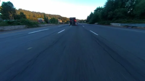 Motion Lapse of I-90 Freeway going into Seattle (Color Graded) Stock Footage 246697005