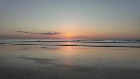 Motion Lapse of the Subruse at Cocoa Beach Florida Stock Footage 344296880