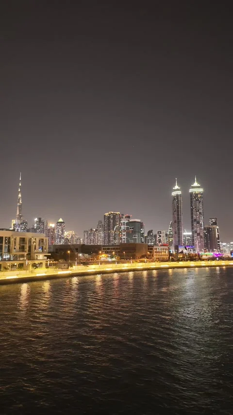 Motion Lapse video of Dubai Skyline and infrastructure Stock Footage 338278630