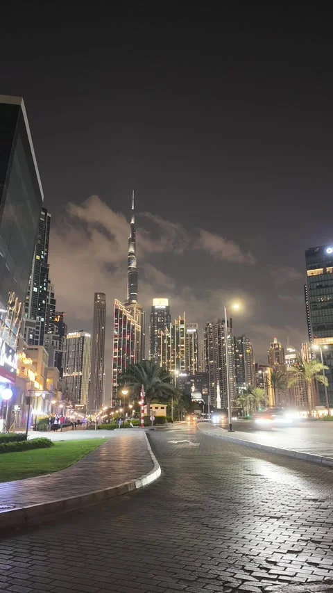 Motion Lapse video of Dubai traffic and infrastructure taken on 12-Jan-2024 on t Stock Footage 338278540