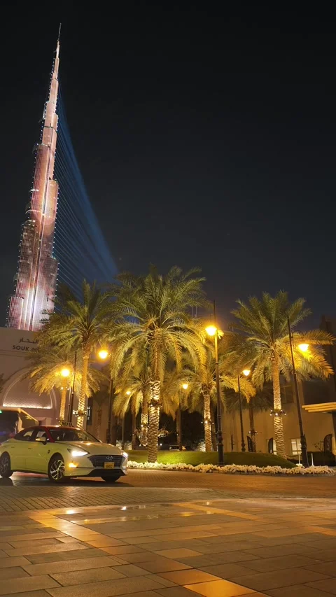 Motion Lapse video of Dubai traffic and infrastructure taken on 12-Jan-2024 on t Stock Footage 338278601