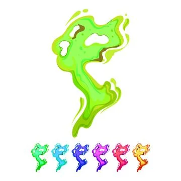Motion lava splash cartoon vector graphic Stockillustratie