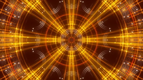 Motion light and particles on red background, loop Stock Footage 107341427