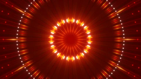 Motion light and particles on red background, loop Stock Footage 108812958