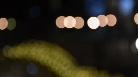 Motion light bokeh beautiful to night Stock Footage 133354597