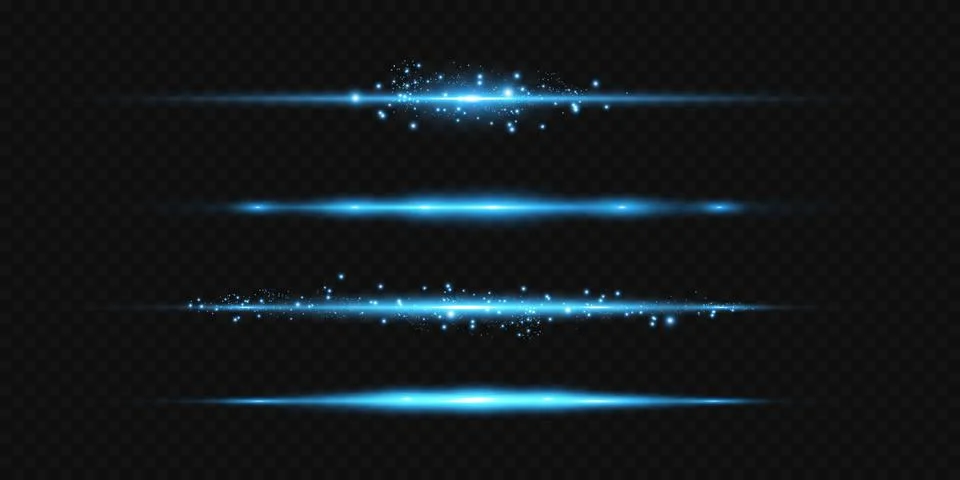 Motion light effect for banners. Blue lines. The effect of speed on a blue Illustrazione stock