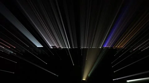 Motion of light ray from the city in the night scene Stock Footage 131188583