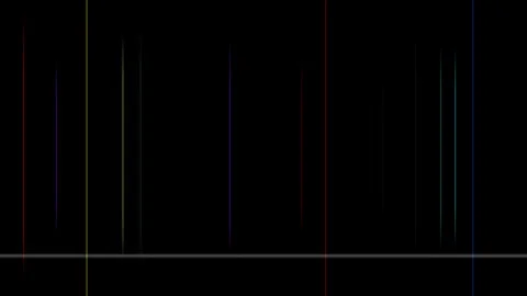Motion of Light Streaks and Lines in Dynamic Abstract Digital Art Video. 库存影片 342769973