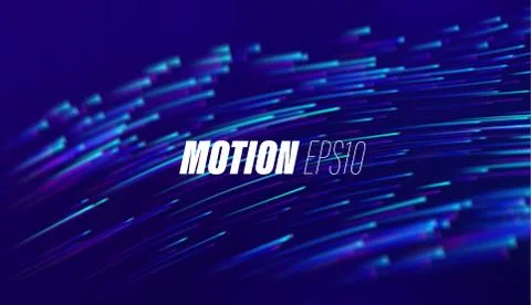 Motion line abstract background. Particles with trail イラスト素材