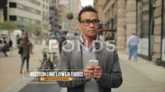 Motion Line Lower Third Stock After Effects