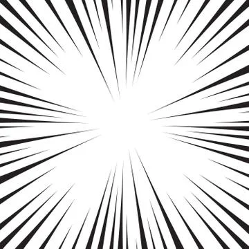 Motion lines background for comic books. Manga speed frame, superhero action, Illustrazione stock