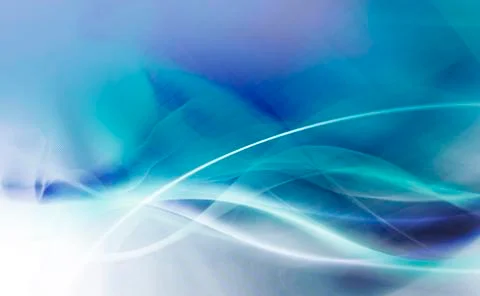 Motion lines on blue blurred background Stock Illustration