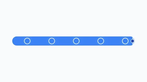 Motion of Loading Bar Animation in Progress for User Interface Design. 库存影片 342752402