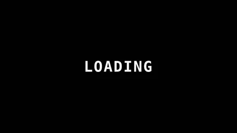 Motion Loading Screen Video with Loading Text for Digital Interface and Use.. Stock Footage 342620266