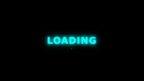 Motion Loading Sign Neon Text Dynamic Video for Technology and Digital Conten 库存影片 342568959