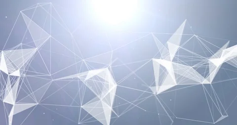 Motion Loop Background Abstract Dynamic Plexus Futuristic Technology. 3d render Stock Footage 102371697