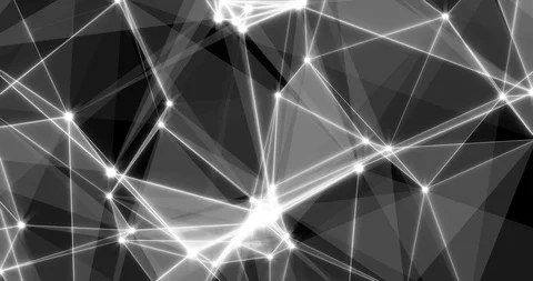 Motion Loop Background Abstract Dynamic Plexus Futuristic Technology. 3d render Stock Footage 102701719