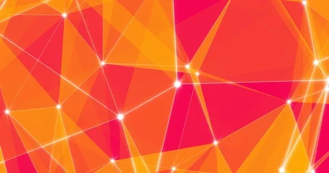 Motion Loop Background Abstract Dynamic Plexus Futuristic Technology. 3d render Stock Footage 102769553