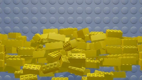 Motion Loop yellow Elements for the designer Stock Footage 125146737